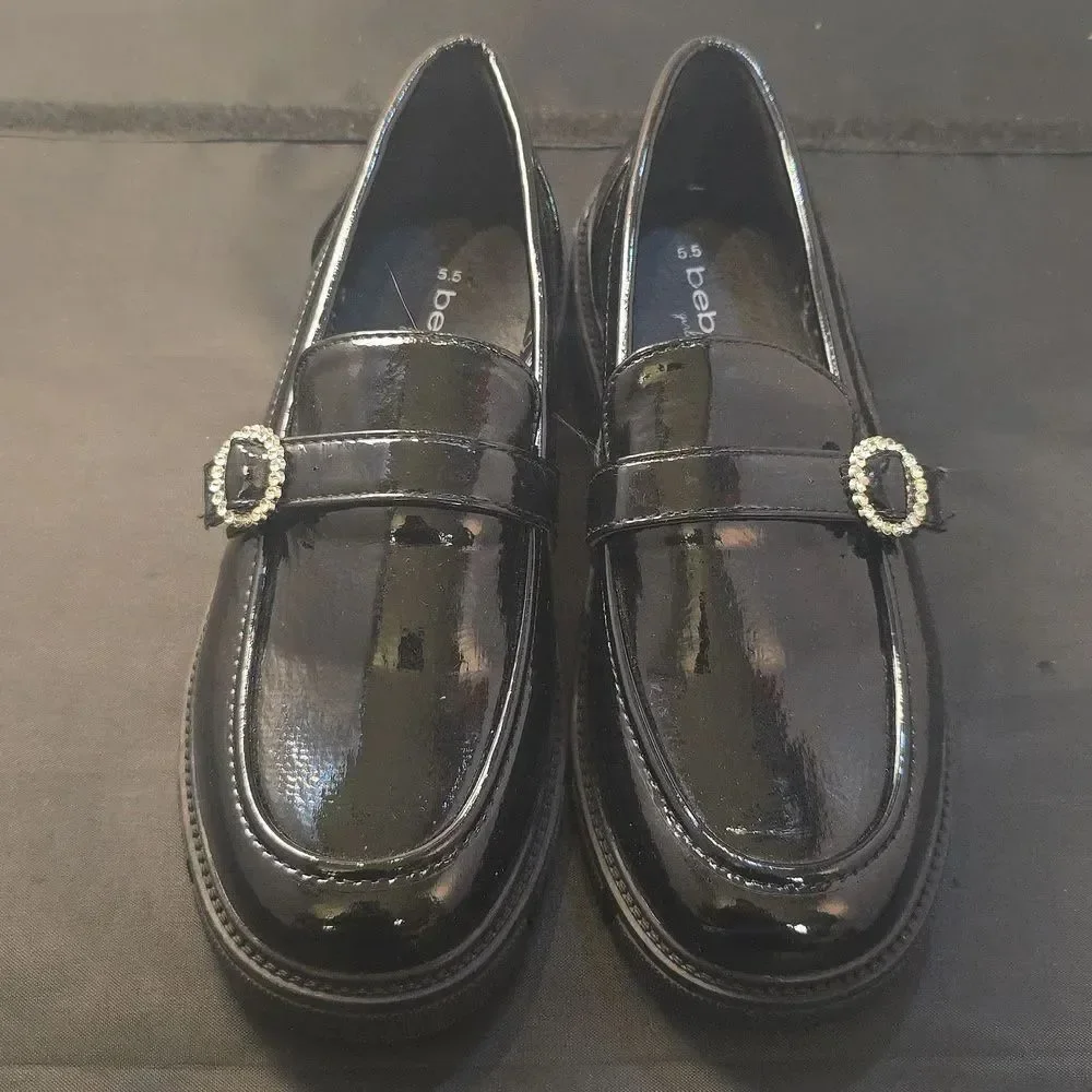 BRAND NEW BEBE TRENDY SLIP ON MARY JANE LOAFERS FOR BIG Girls